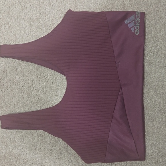 Adidas Woman's 3 Piect Set - Sports Bra, Leggings And Long Sleeve Shirt - Picture 2 of 7